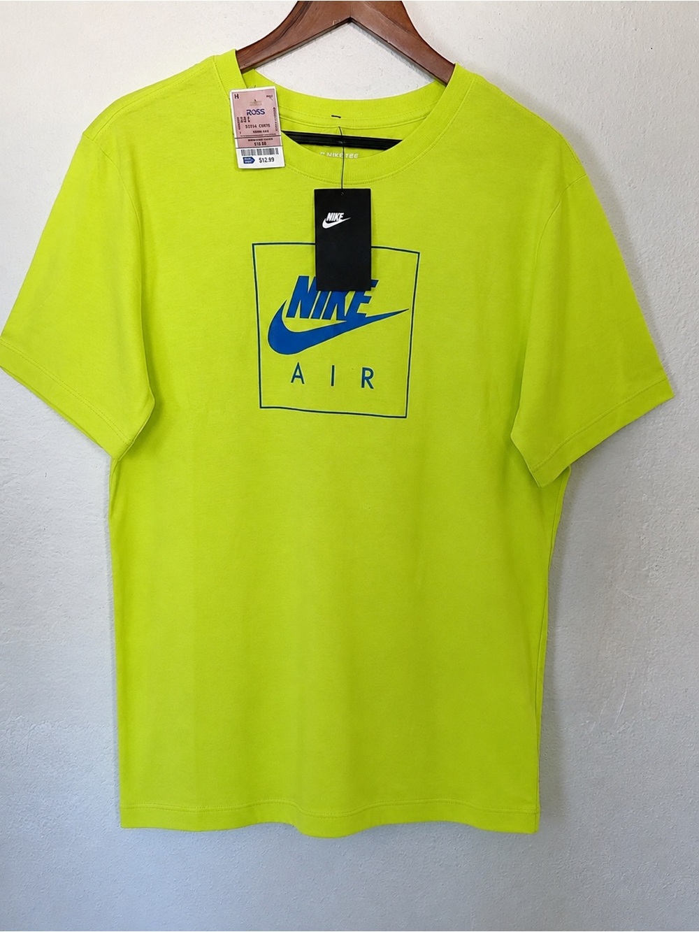 Nike Air Neon Green Graphic T-Shirt NWT Size L